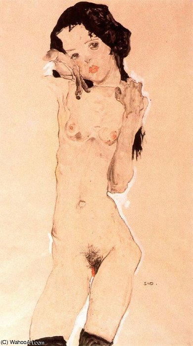 Wikioo.org - The Encyclopedia of Fine Arts - Painting, Artwork by Egon Schiele - untitled (8178)