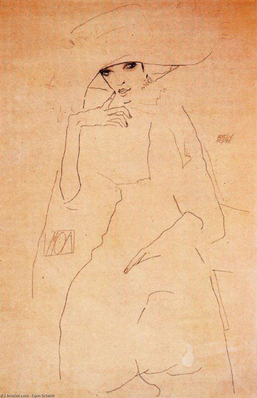 Wikioo.org - The Encyclopedia of Fine Arts - Painting, Artwork by Egon Schiele - untitled (9111)