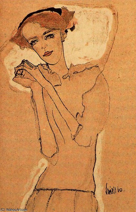 Wikioo.org - สารานุกรมวิจิตรศิลป์ - จิตรกรรม Egon Schiele - untitled (4681)