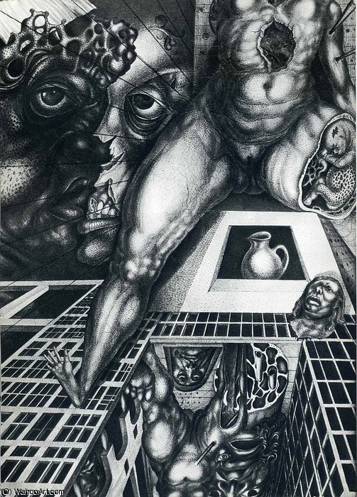 Wikioo.org – La Enciclopedia de las Bellas Artes - Pintura, Obras de arte de Ernst Fuchs - sin título (4743)
