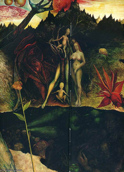 Wikioo.org – La Enciclopedia de las Bellas Artes - Pintura, Obras de arte de Ernst Fuchs - sin título (195)