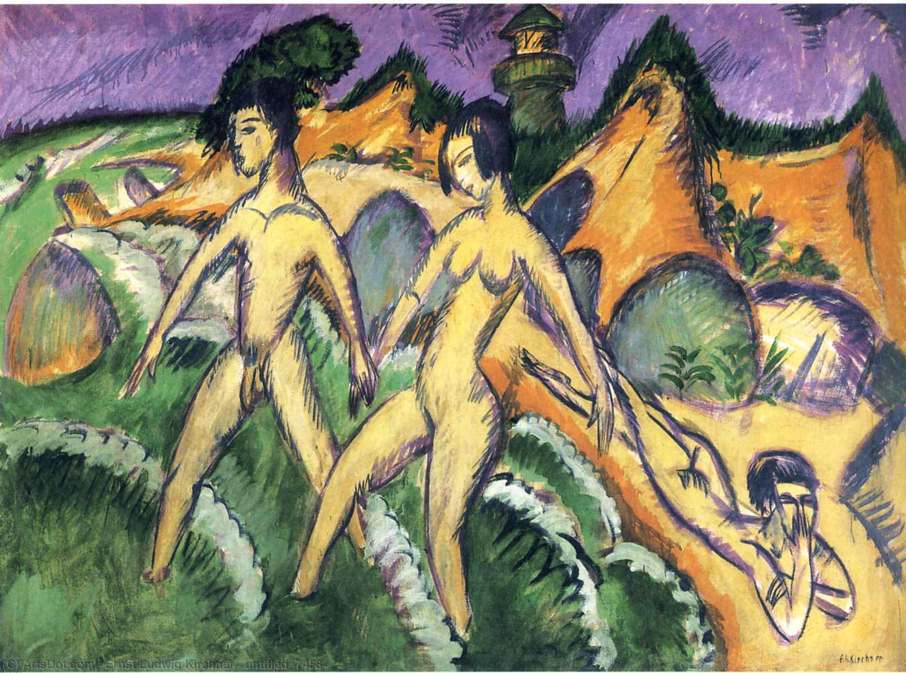 Wikioo.org - Die Enzyklopädie bildender Kunst - Malerei, Kunstwerk von Ernst Ludwig Kirchner - ohne titel 7458