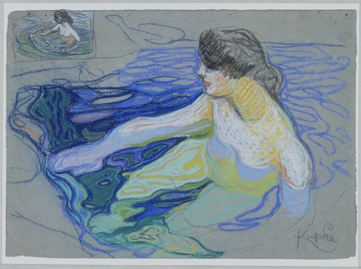 Wikioo.org – La Enciclopedia de las Bellas Artes - Pintura, Obras de arte de Frantisek Kupka - sin título (9869)