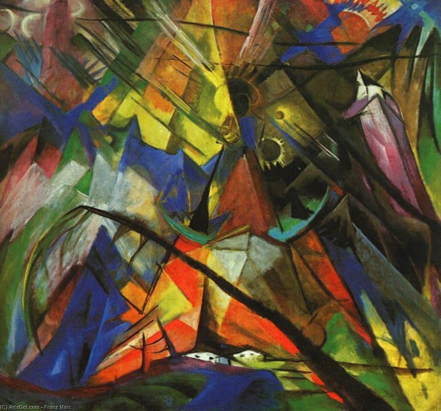 WikiOO.org - Encyclopedia of Fine Arts - Maalaus, taideteos Franz Marc - untitled (8725)