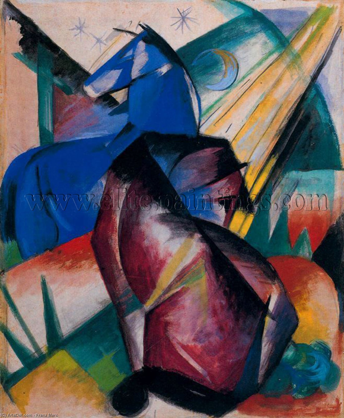 Wikioo.org - The Encyclopedia of Fine Arts - Painting, Artwork by Franz Marc - untitled (3231)