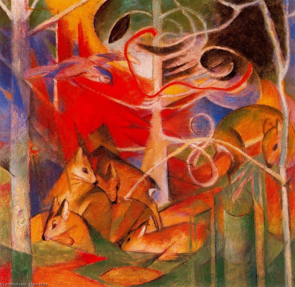 Wikioo.org - The Encyclopedia of Fine Arts - Painting, Artwork by Franz Marc - untitled (5258)