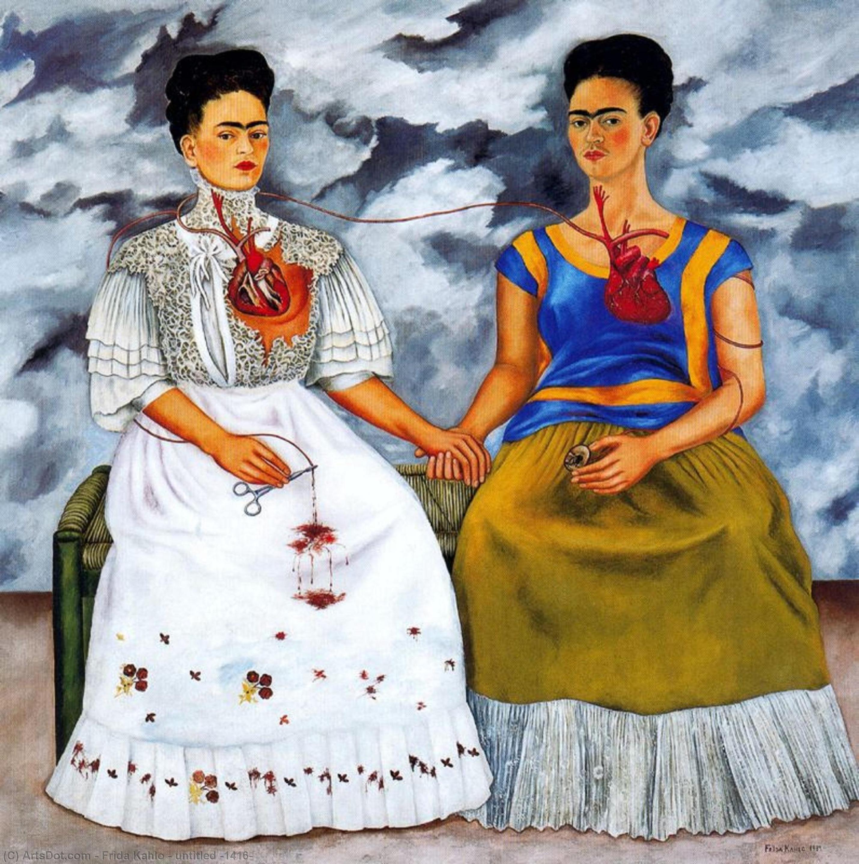 Wikoo.org - موسوعة الفنون الجميلة - اللوحة، العمل الفني Frida Kahlo - untitled (1416)