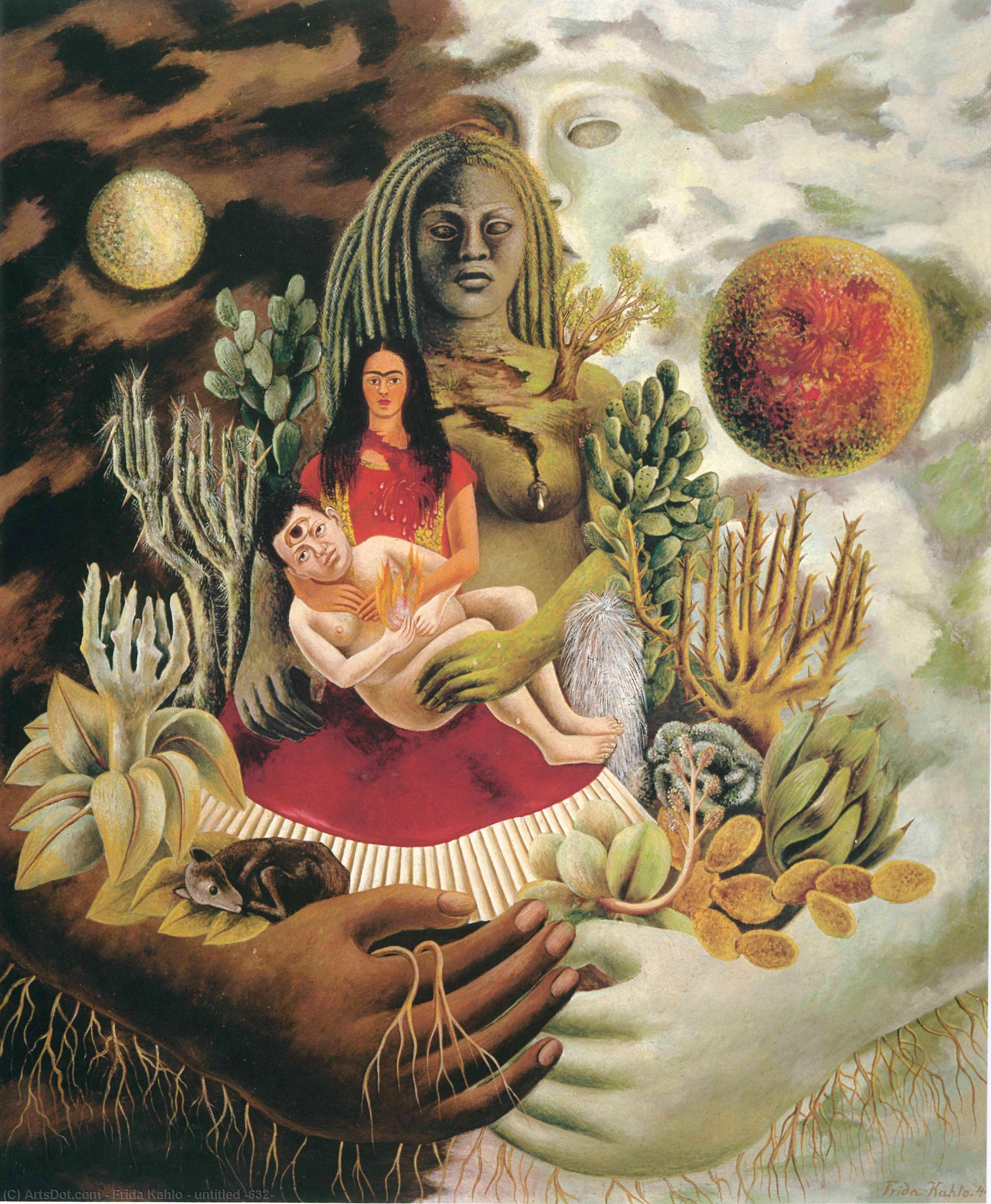 Wikioo.org - The Encyclopedia of Fine Arts - Painting, Artwork by Frida Kahlo - untitled (632)