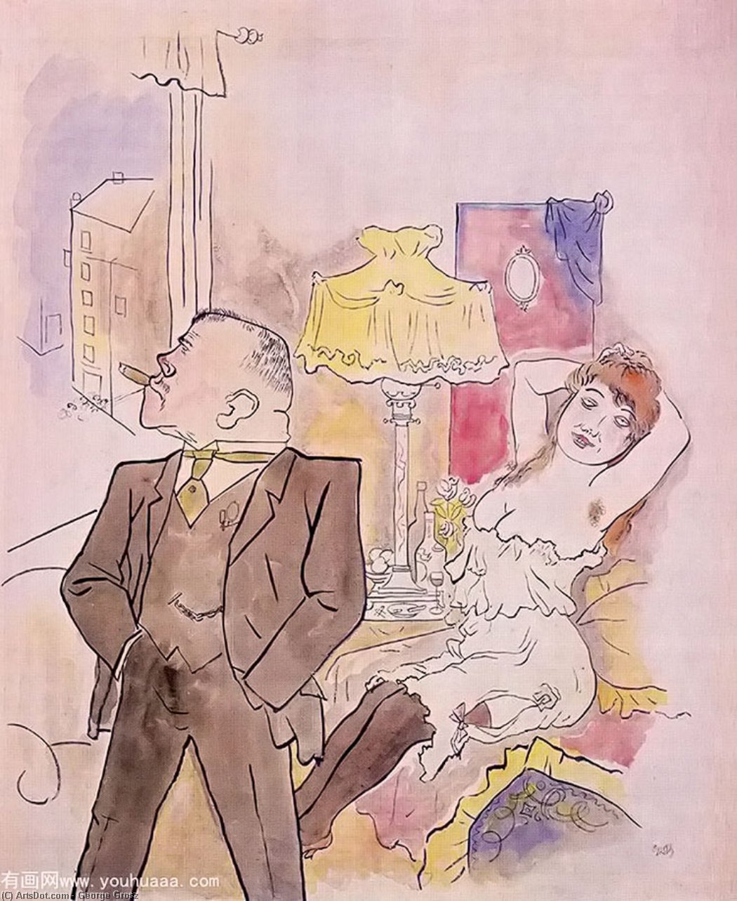Wikioo.org - The Encyclopedia of Fine Arts - Painting, Artwork by George Grosz - untitled (1446)