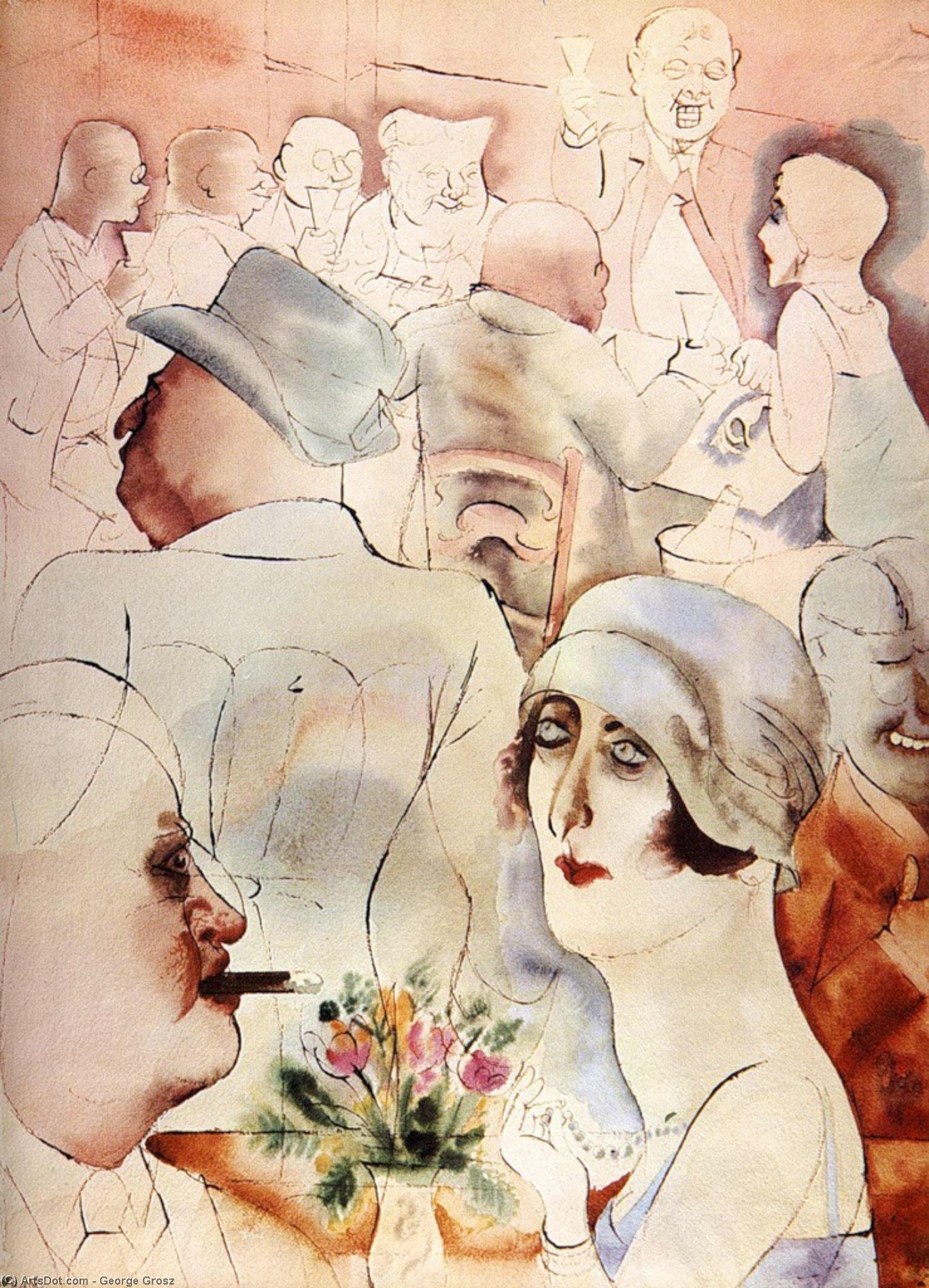 WikiOO.org - Encyclopedia of Fine Arts - Maľba, Artwork George Grosz - untitled (4289)
