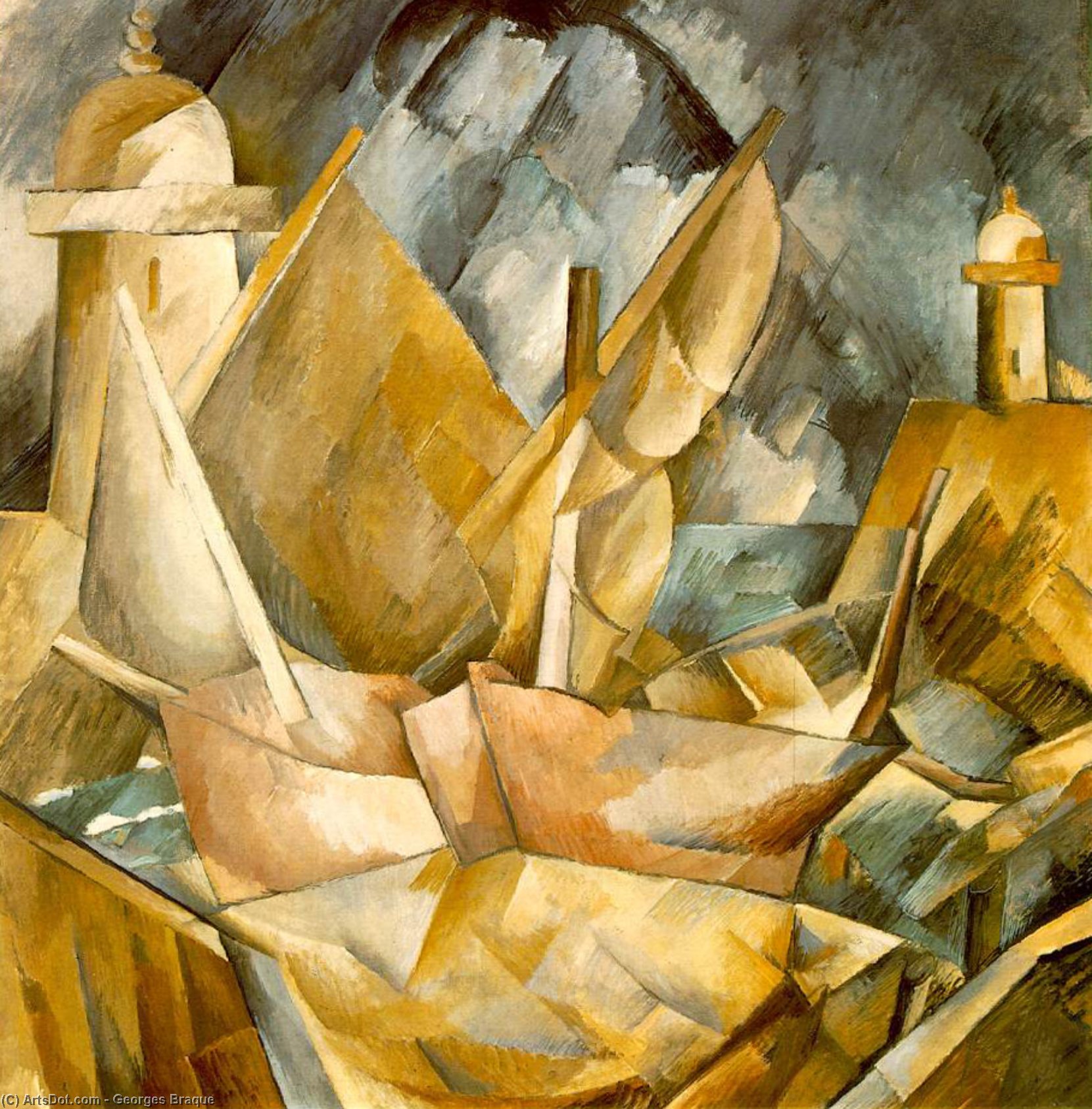 WikiOO.org - 百科事典 - 絵画、アートワーク Georges Braque - 無題 8613