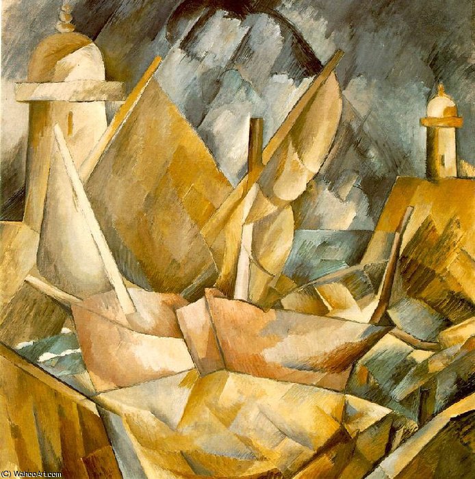 WikiOO.org - 百科事典 - 絵画、アートワーク Georges Braque - 無題 1951