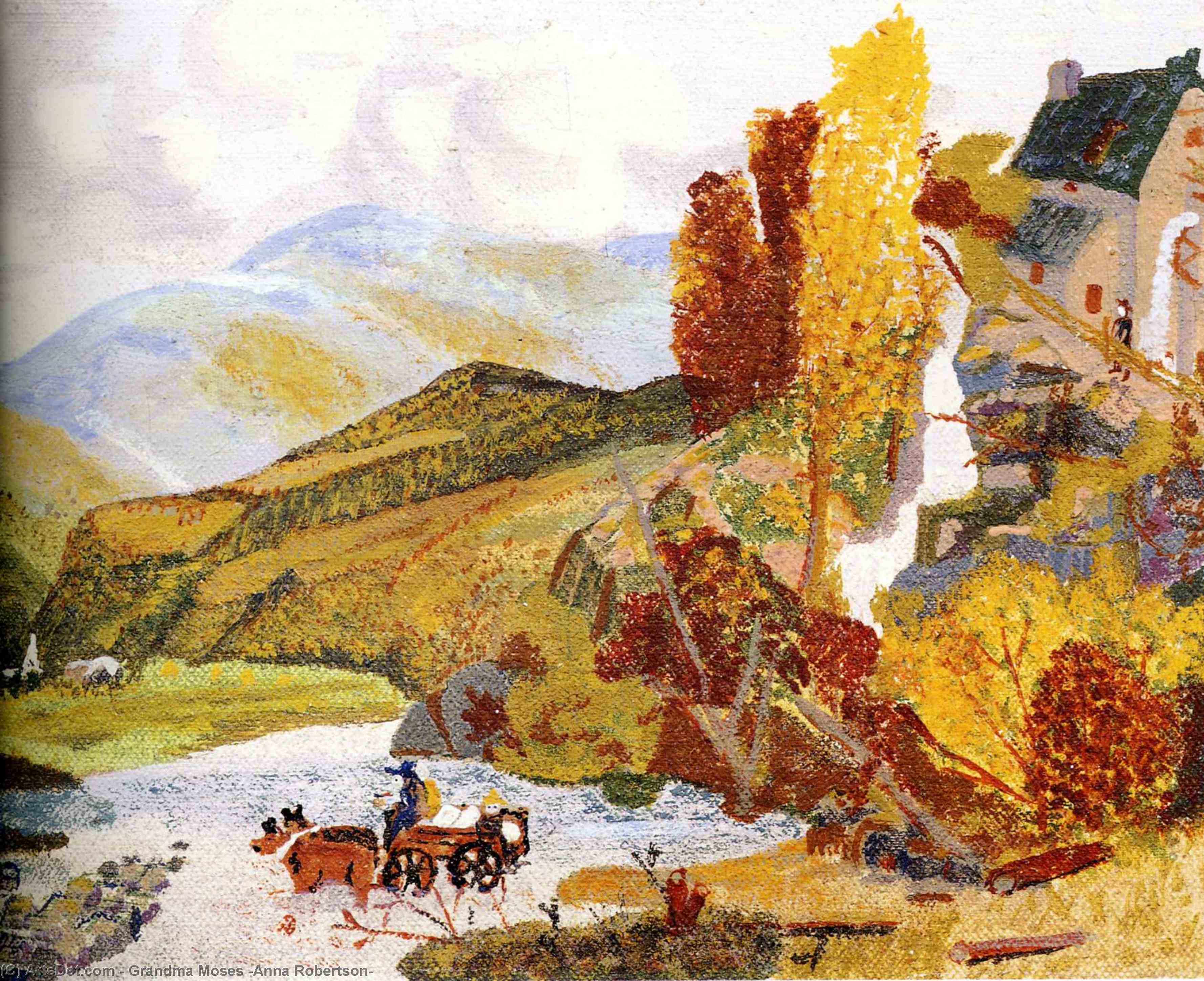 Wikioo.org - The Encyclopedia of Fine Arts - Painting, Artwork by Grandma Moses (Anna Robertson) - untitled (7659)