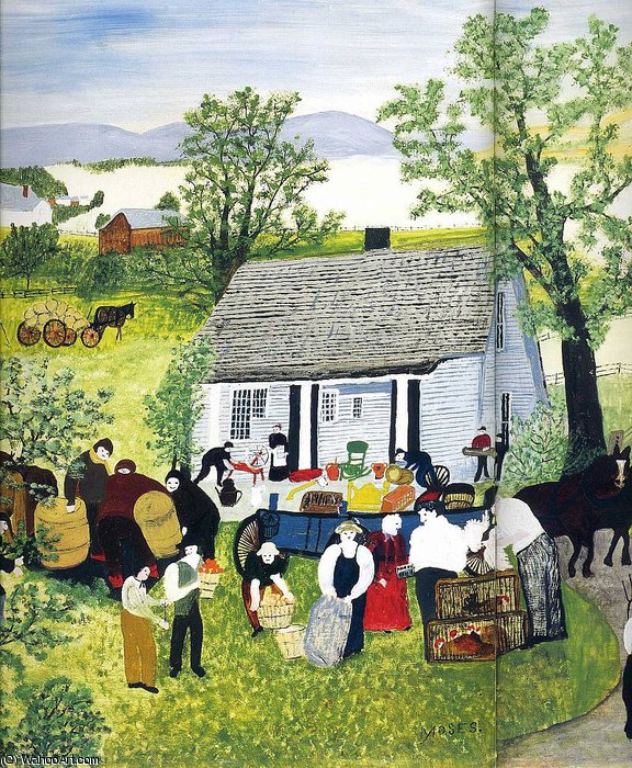 Wikioo.org - The Encyclopedia of Fine Arts - Painting, Artwork by Grandma Moses (Anna Robertson) - untitled (1148)