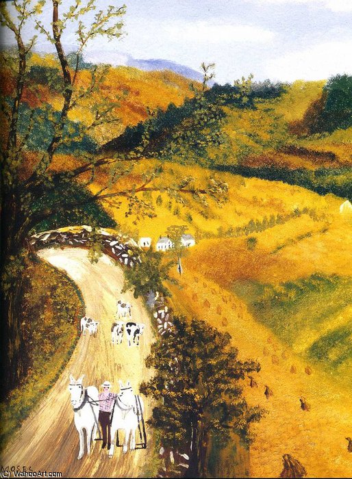 Wikioo.org - The Encyclopedia of Fine Arts - Painting, Artwork by Grandma Moses (Anna Robertson) - untitled (9389)