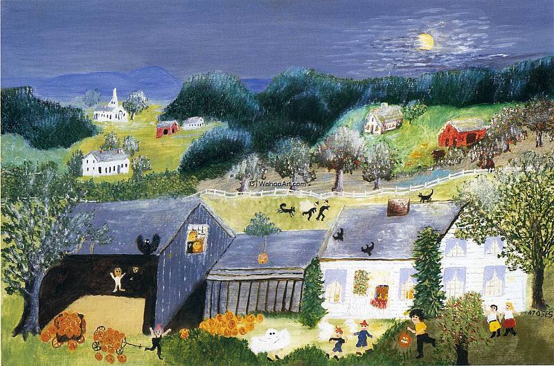 Wikioo.org - The Encyclopedia of Fine Arts - Painting, Artwork by Grandma Moses (Anna Robertson) - untitled (2523)