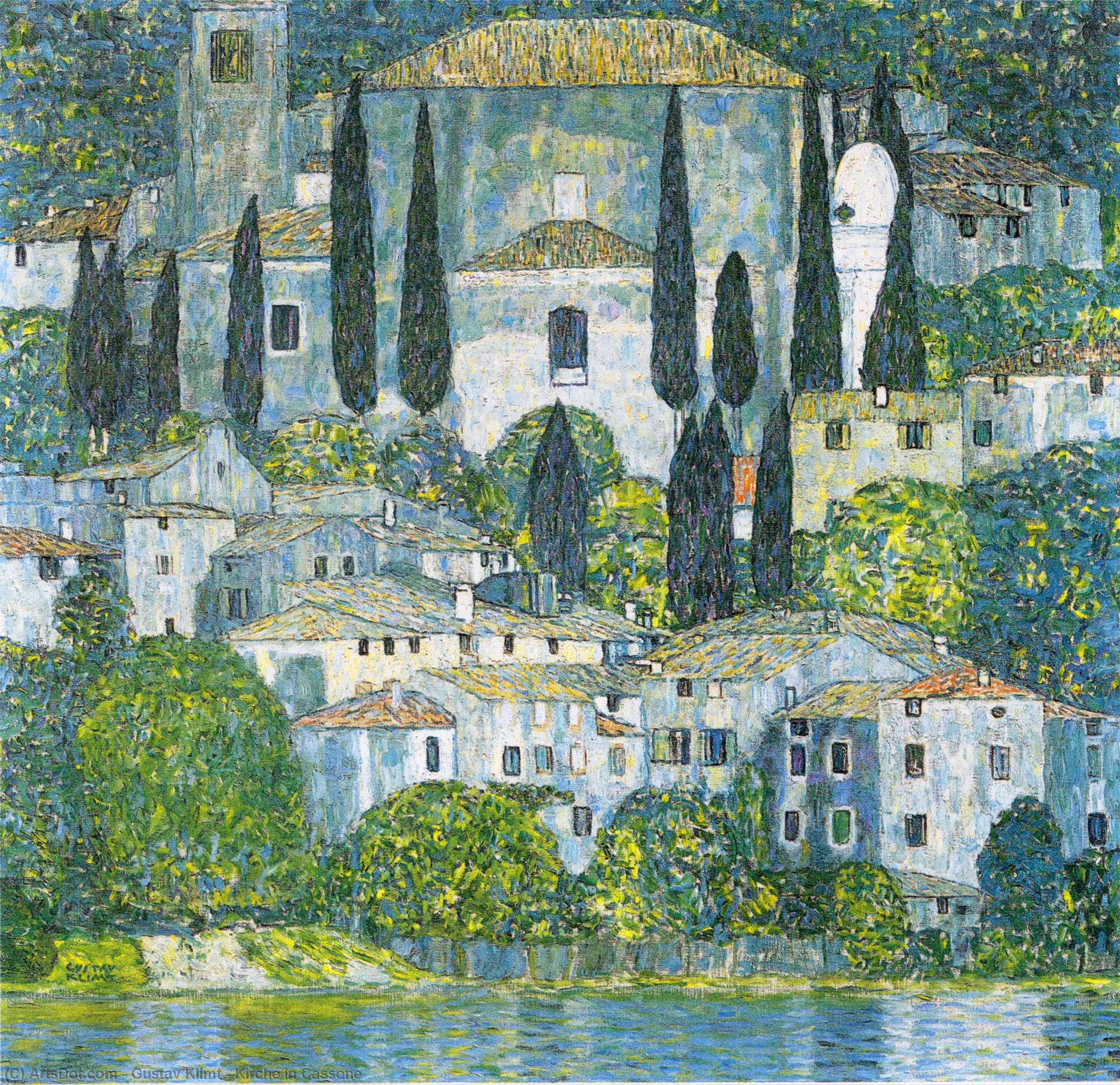 WikiOO.org - Encyclopedia of Fine Arts - Maleri, Artwork Gustav Klimt - Kirche in Cassone
