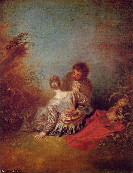 Wikioo.org - The Encyclopedia of Fine Arts - Painting, Artwork by Jean Antoine Watteau - untitled (3806)