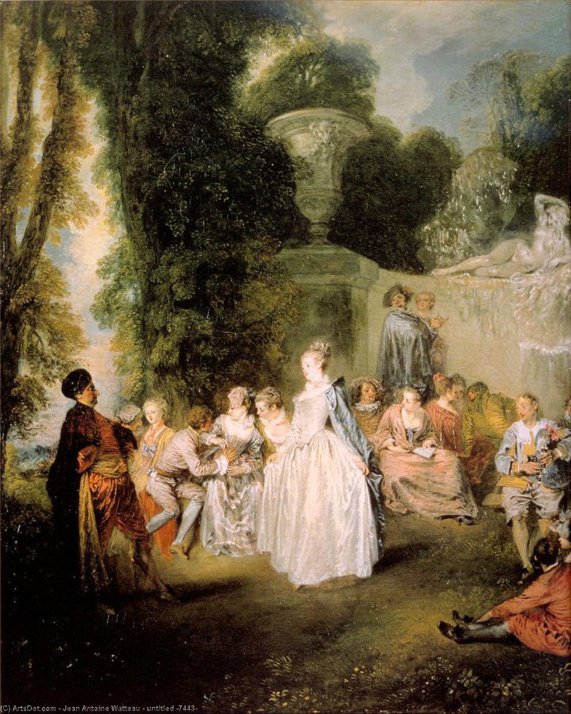 Wikioo.org – L'Enciclopedia delle Belle Arti - Pittura, Opere di Jean Antoine Watteau - senza titolo 7443