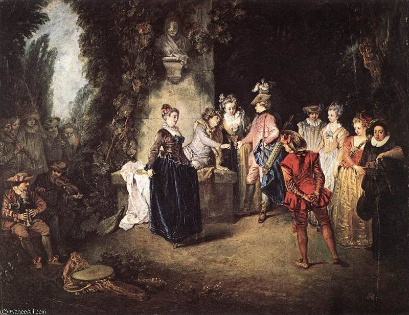 WikiOO.org – 美術百科全書 - 繪畫，作品 Jean Antoine Watteau -  无 (5896)