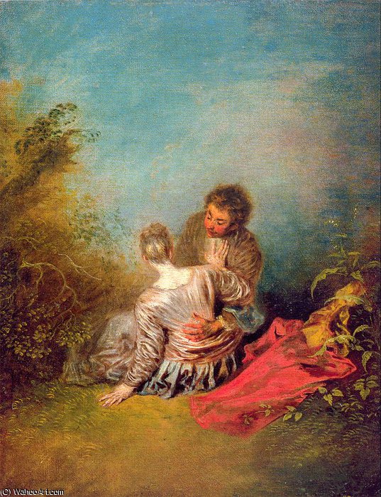 Wikioo.org - The Encyclopedia of Fine Arts - Painting, Artwork by Jean Antoine Watteau - untitled (6229)