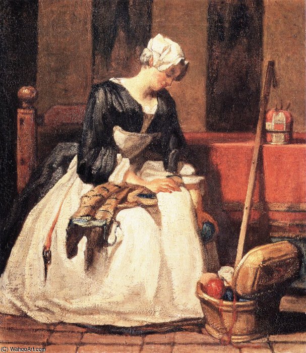 Wikioo.org – L'Encyclopédie des Beaux Arts - Peinture, Oeuvre de Jean-Baptiste Simeon Chardin - sans titre (7628)