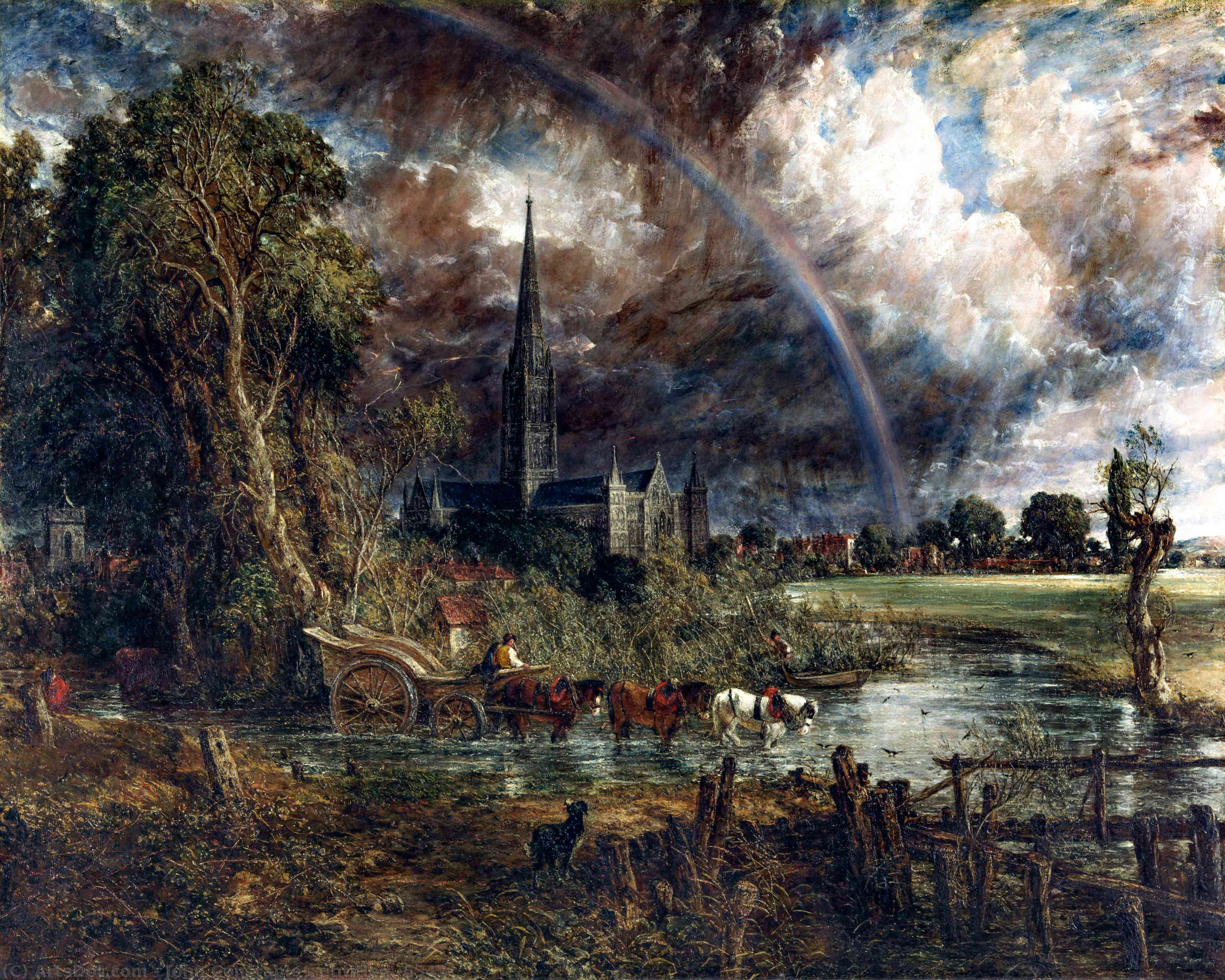 Wikioo.org - สารานุกรมวิจิตรศิลป์ - จิตรกรรม John Constable - untitled (6342)
