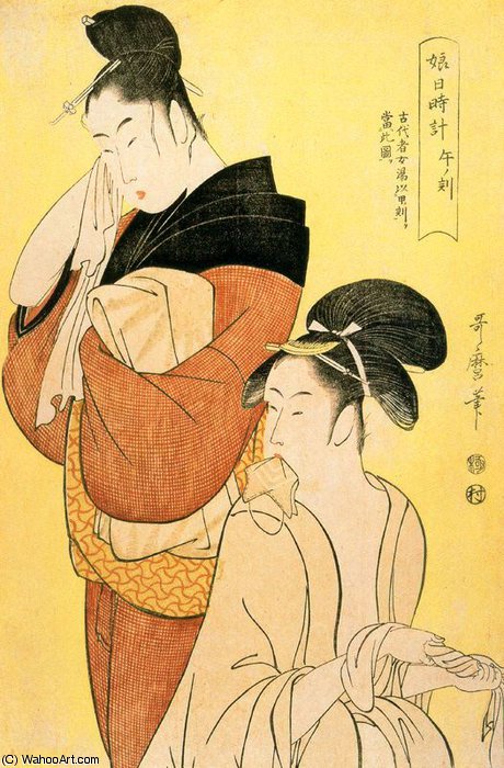 Wikioo.org – L'Encyclopédie des Beaux Arts - Peinture, Oeuvre de Kitagawa Utamaro - sanstitre 9478