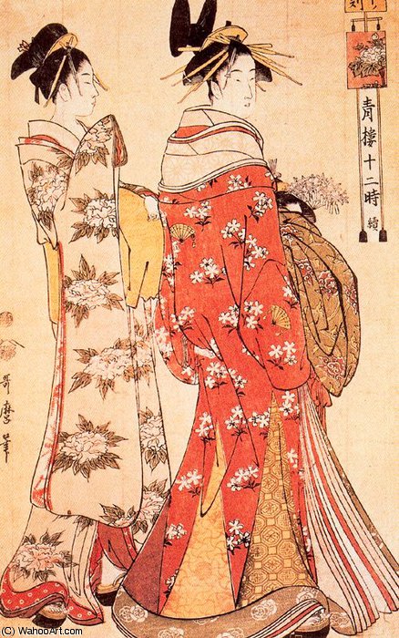 Wikioo.org - The Encyclopedia of Fine Arts - Painting, Artwork by Kitagawa Utamaro - untitled (6885)