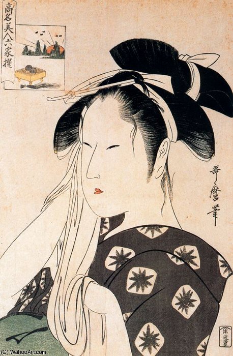 WikiOO.org - Енциклопедія образотворчого мистецтва - Живопис, Картини
 Kitagawa Utamaro - untitled (5729)