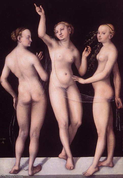 Wikioo.org – La Enciclopedia de las Bellas Artes - Pintura, Obras de arte de Lucas Cranach The Elder - tres tolerancias