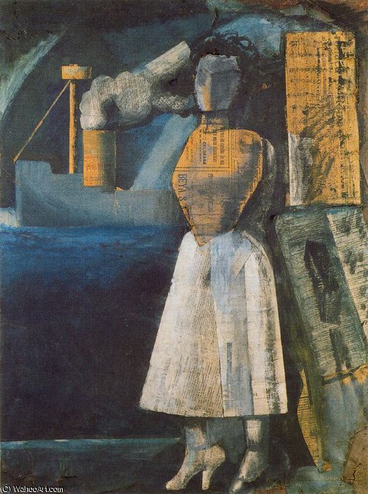 Wikioo.org – La Enciclopedia de las Bellas Artes - Pintura, Obras de arte de Mario Sironi - sin título (6068)