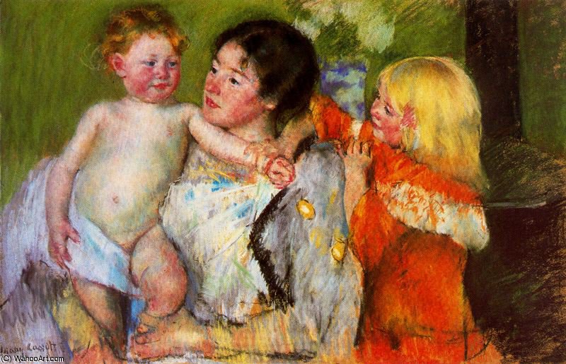 Wikioo.org – La Enciclopedia de las Bellas Artes - Pintura, Obras de arte de Mary Stevenson Cassatt - sin título (6702)