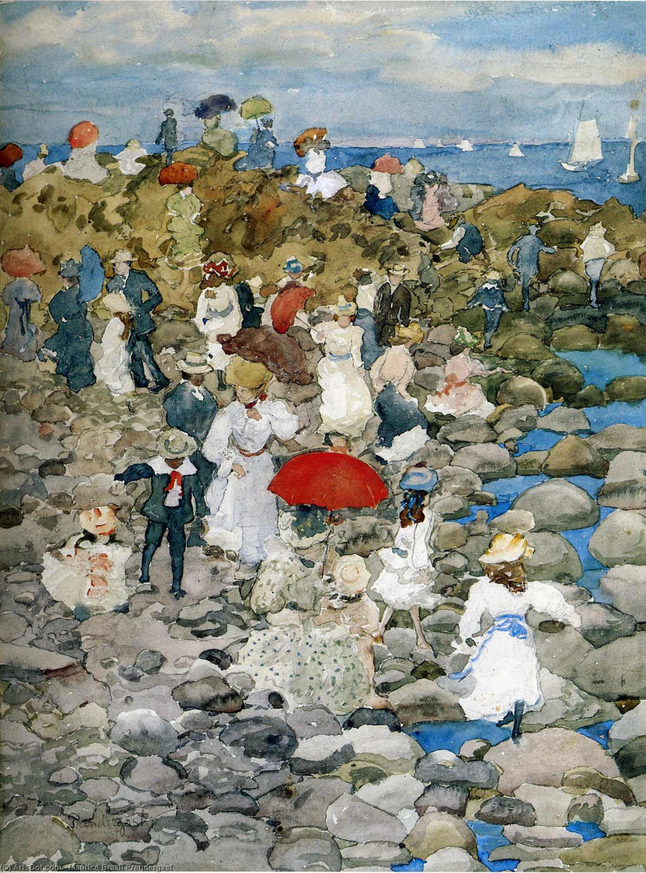 Wikioo.org - The Encyclopedia of Fine Arts - Painting, Artwork by Maurice Brazil Prendergast - untitled (6104)