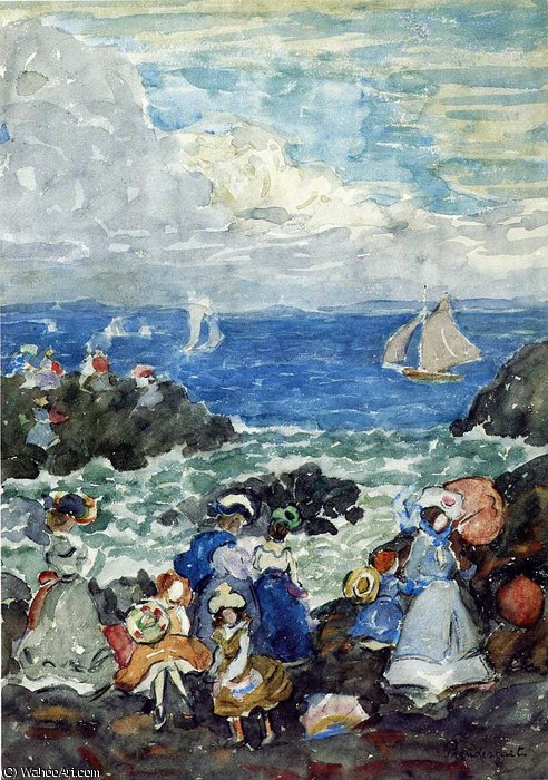 Wikioo.org - The Encyclopedia of Fine Arts - Painting, Artwork by Maurice Brazil Prendergast - untitled (4675)