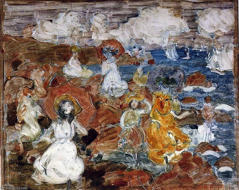 Wikioo.org - The Encyclopedia of Fine Arts - Painting, Artwork by Maurice Brazil Prendergast - untitled (5452)