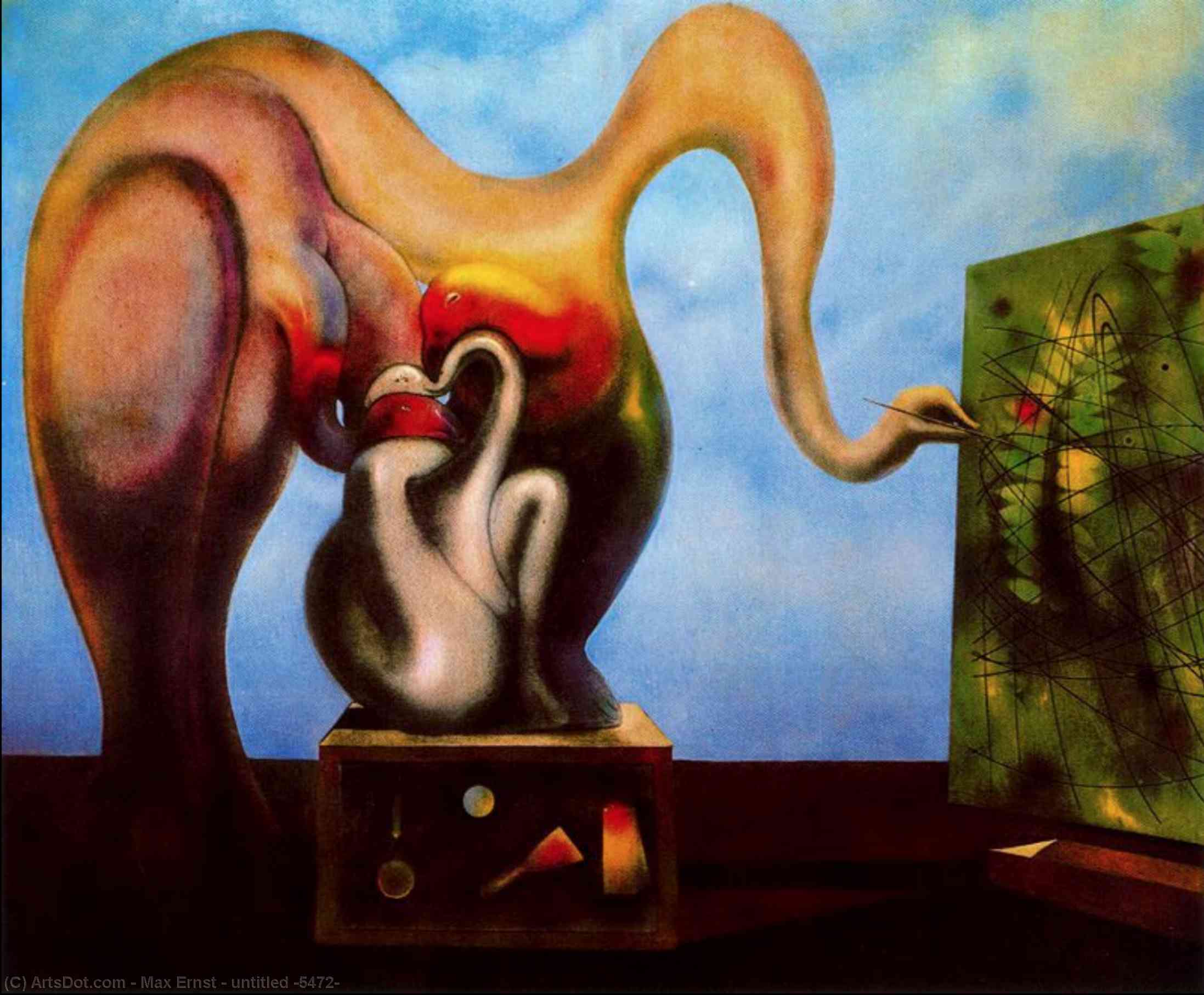 Wikoo.org - موسوعة الفنون الجميلة - اللوحة، العمل الفني Max Ernst - untitled (5472)