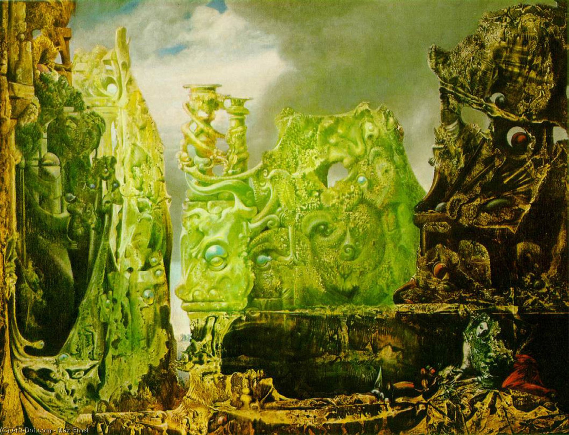 Wikoo.org - موسوعة الفنون الجميلة - اللوحة، العمل الفني Max Ernst - untitled (2301)