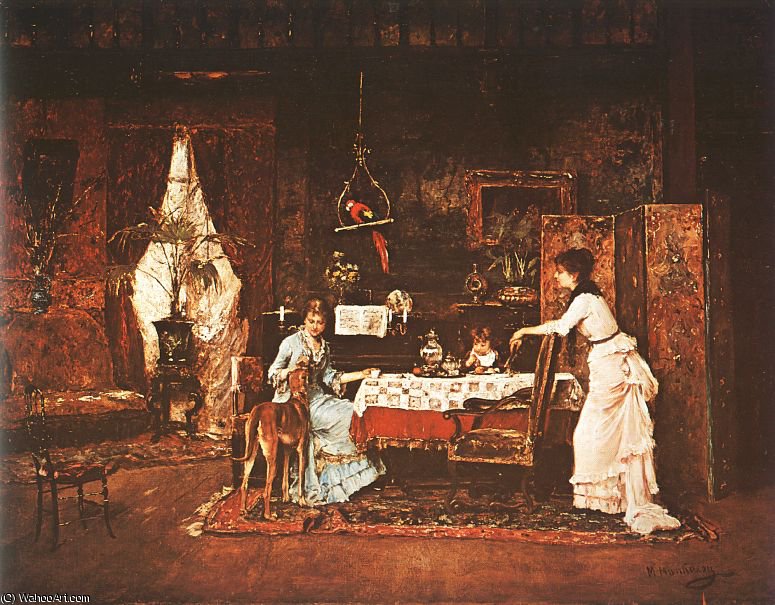 Wikioo.org - The Encyclopedia of Fine Arts - Painting, Artwork by Mihaly Munkacsy - untitled (5193)