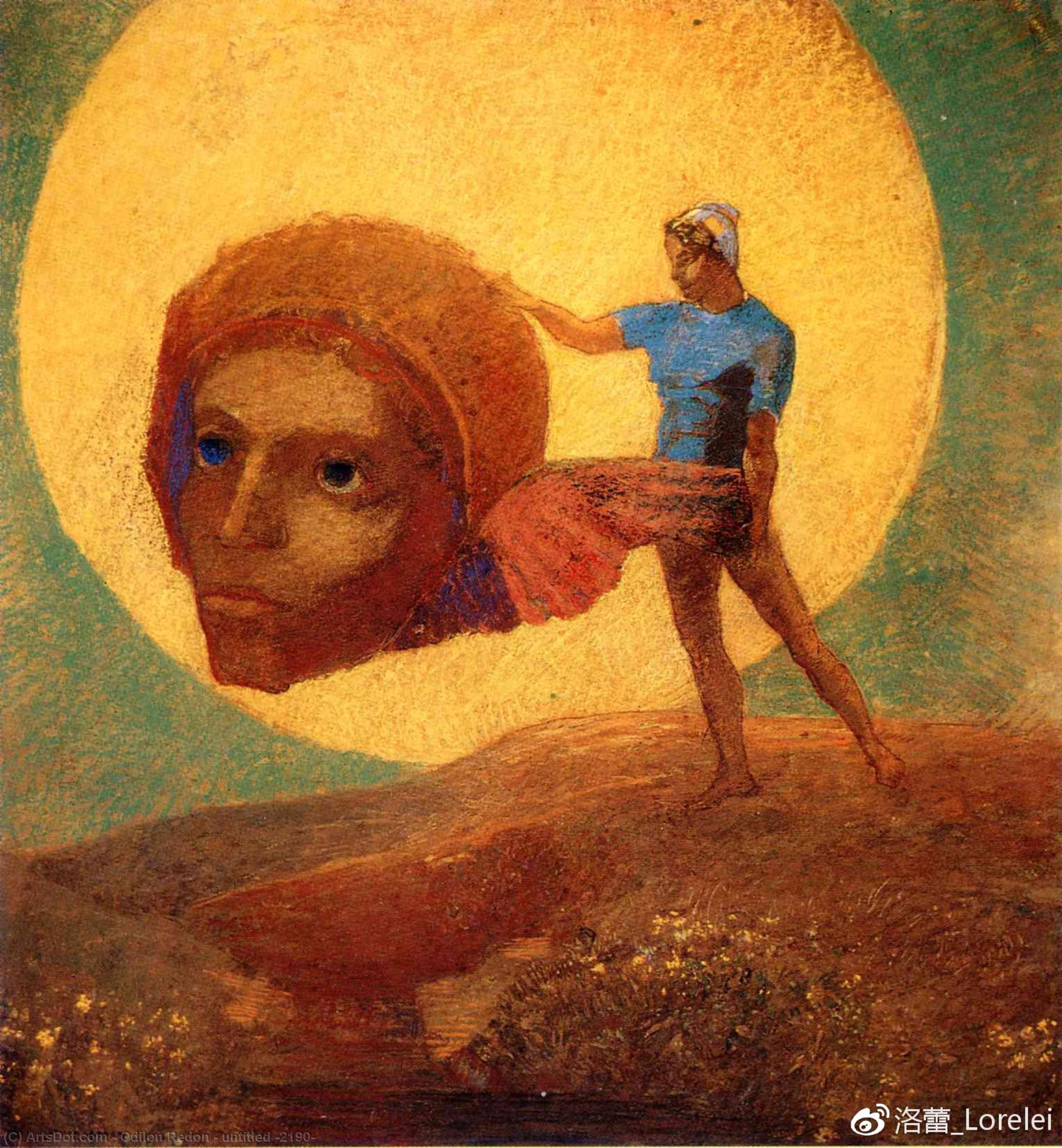 Wikioo.org – La Enciclopedia de las Bellas Artes - Pintura, Obras de arte de Odilon Redon - Sin título 2190