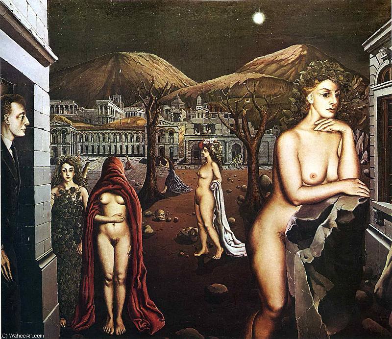Wikioo.org - The Encyclopedia of Fine Arts - Painting, Artwork by Paul Delvaux - untitled (3326)