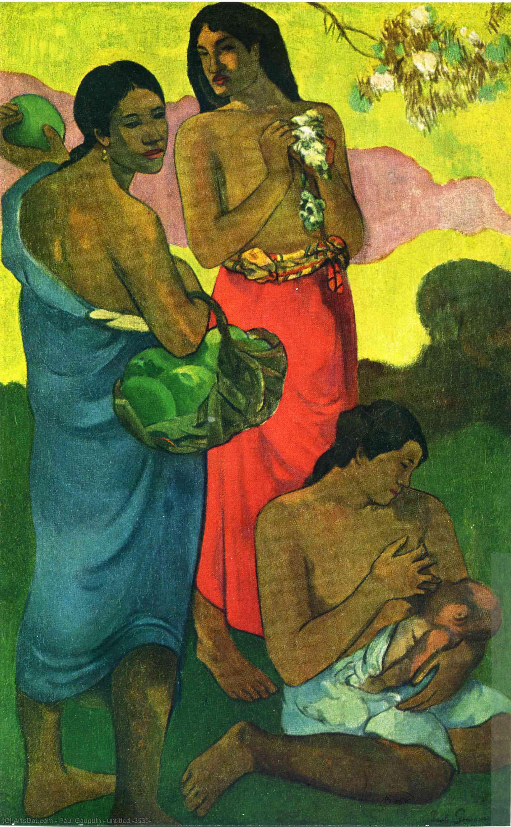 Wikioo.org – L'Encyclopédie des Beaux Arts - Peinture, Oeuvre de Paul Gauguin - sanstitre 3535