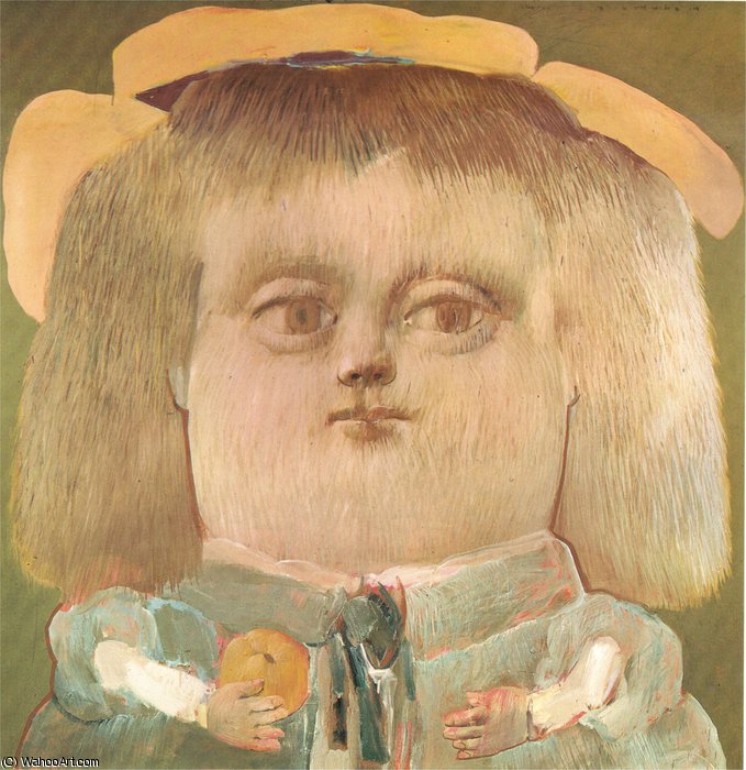 Wikioo.org - Bách khoa toàn thư về mỹ thuật - Vẽ tranh, Tác phẩm nghệ thuật Fernando Botero Angulo - jeune fille
