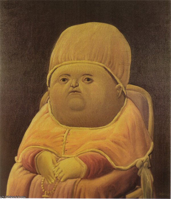 WikiOO.org - Encyclopedia of Fine Arts - Malba, Artwork Fernando Botero Angulo - le pape Léon X (d'après Raphael)