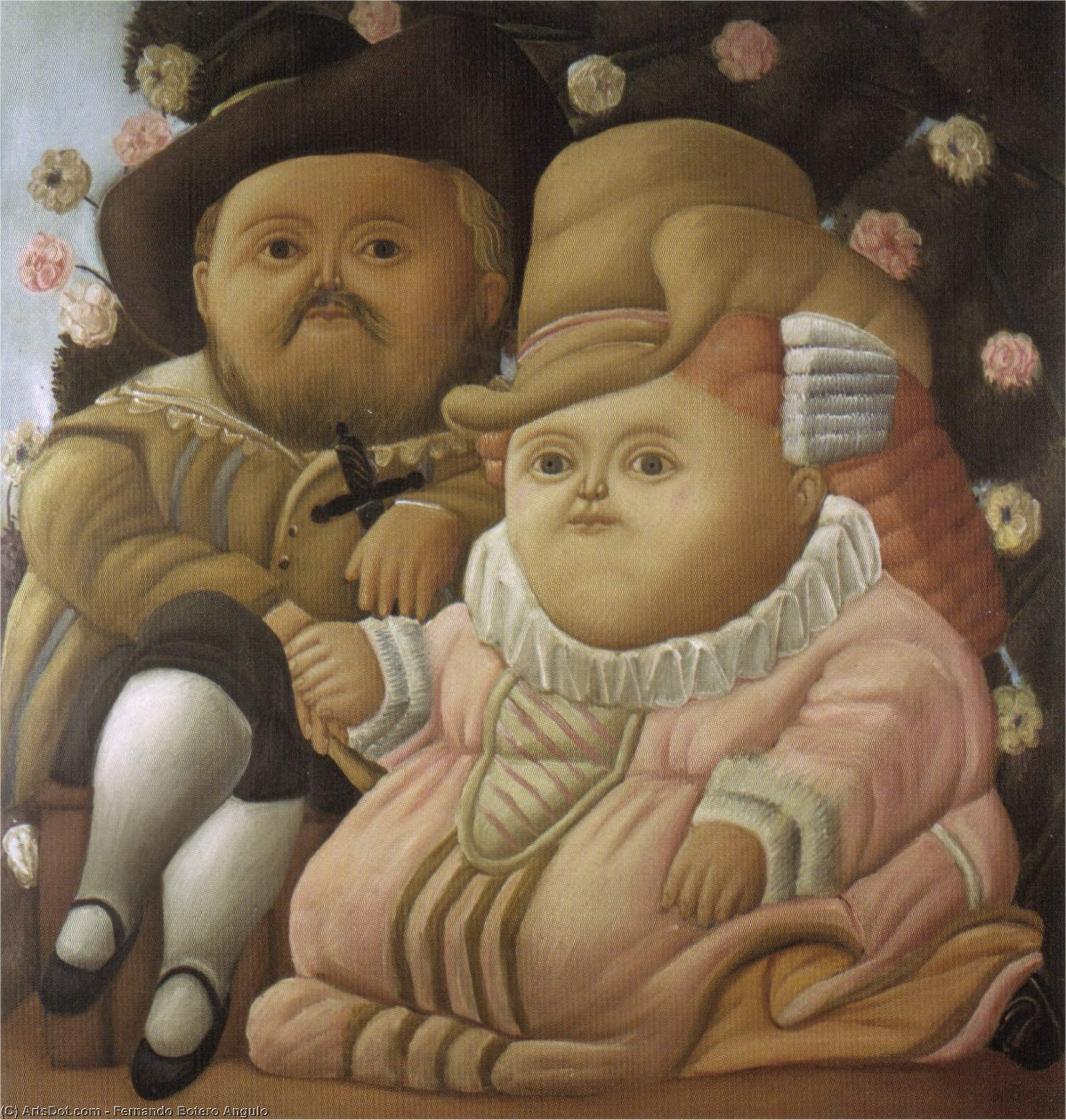 Wikioo.org – L'Encyclopédie des Beaux Arts - Peinture, Oeuvre de Fernando Botero Angulo - rubens et sa femme