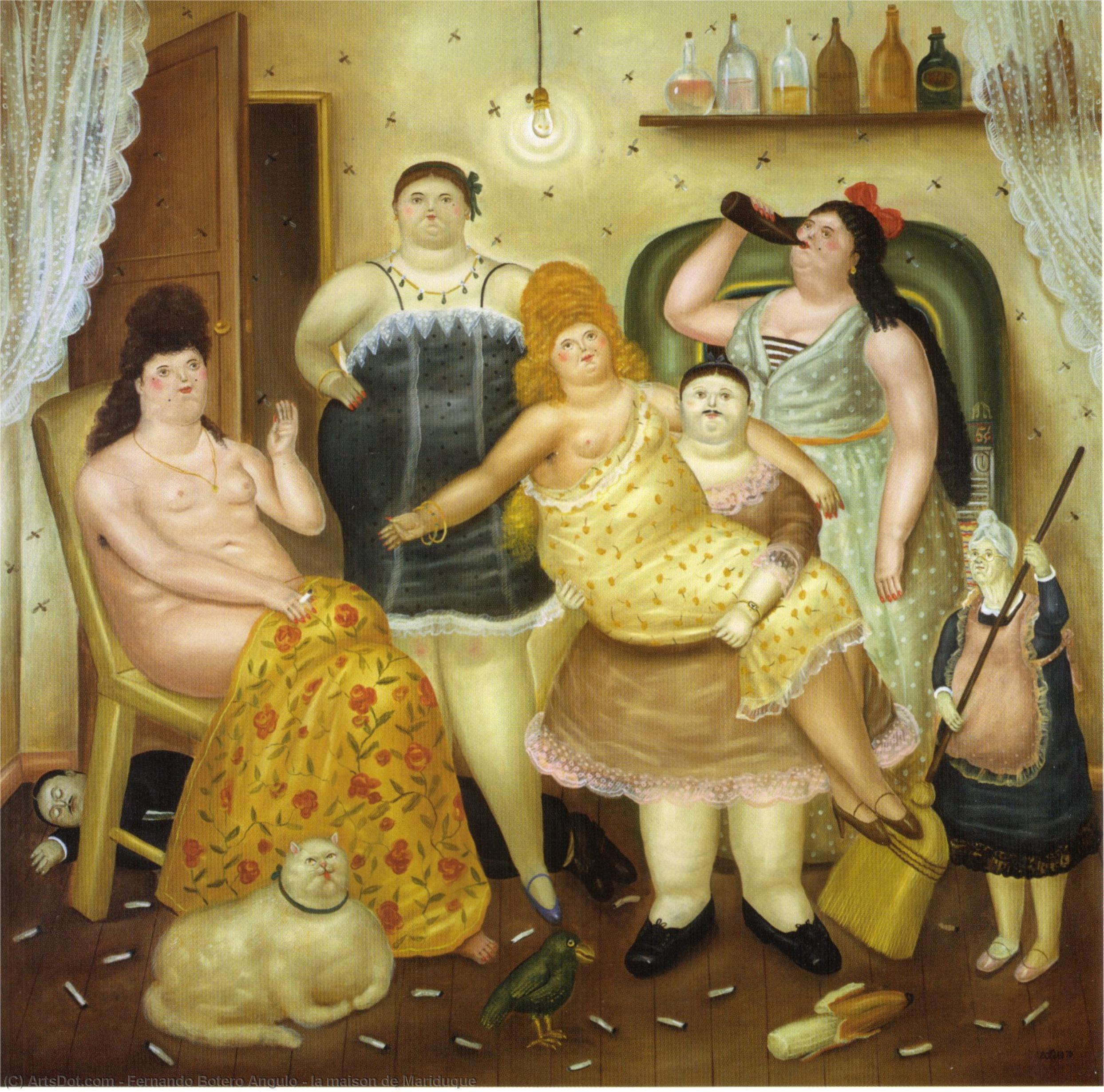 Wikioo.org – La Enciclopedia de las Bellas Artes - Pintura, Obras de arte de Fernando Botero Angulo - La casa  delaware  Marinduque