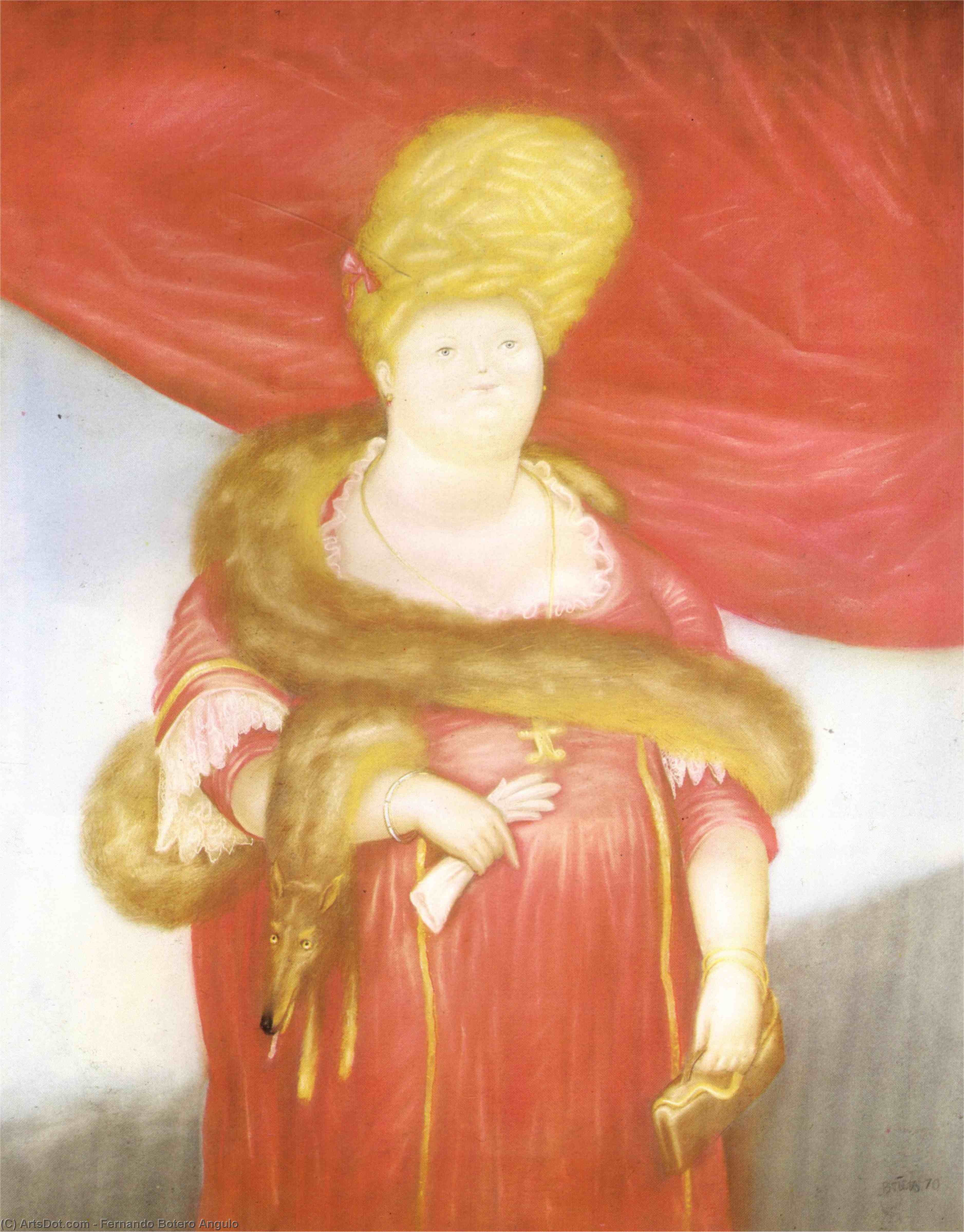 Wikioo.org - The Encyclopedia of Fine Arts - Painting, Artwork by Fernando Botero Angulo - prima dona