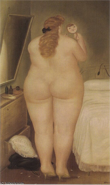 Wikioo.org - The Encyclopedia of Fine Arts - Painting, Artwork by Fernando Botero Angulo - la toilette du matin