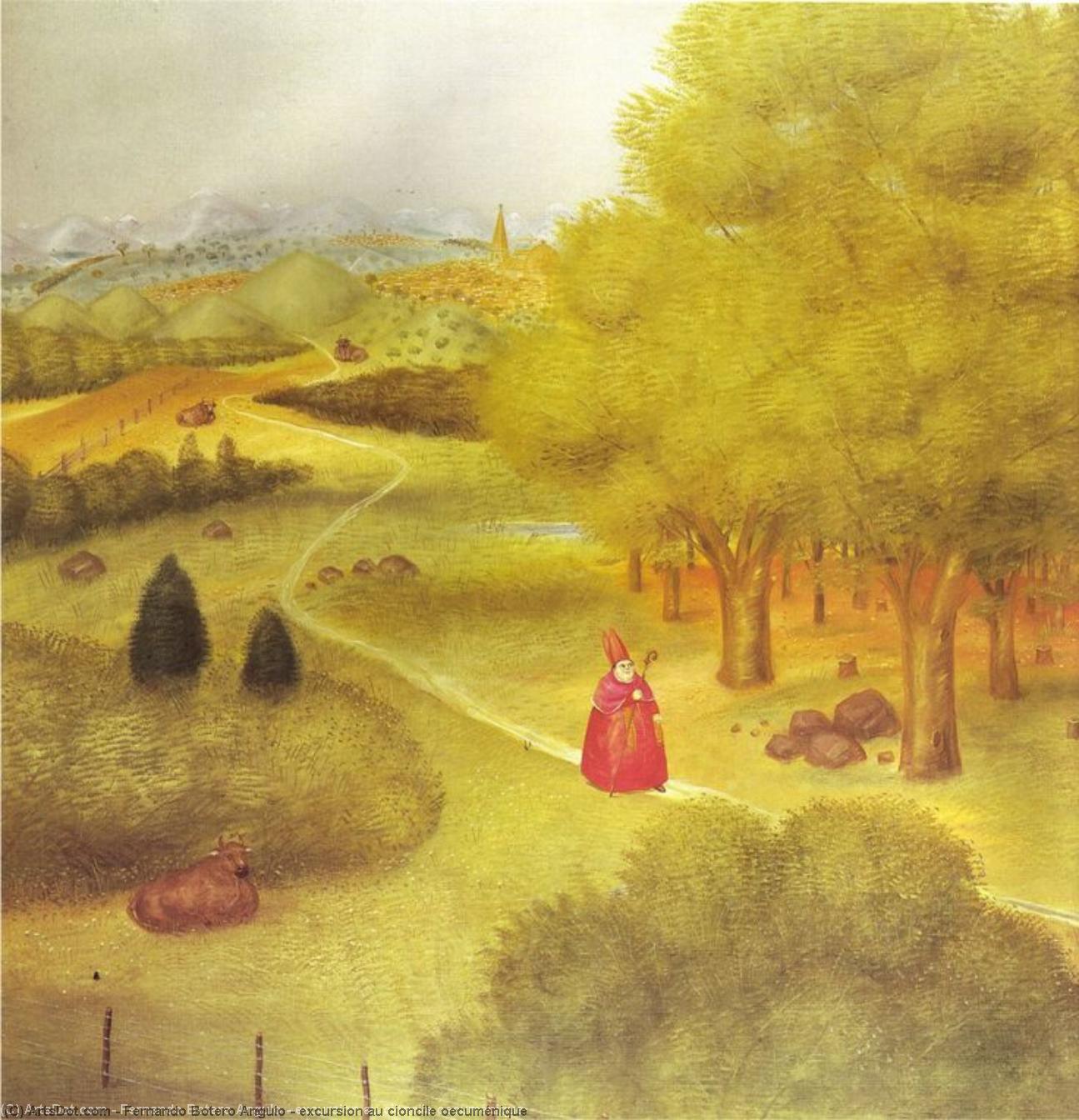 Wikioo.org - The Encyclopedia of Fine Arts - Painting, Artwork by Fernando Botero Angulo - excursion au cioncile oecuménique