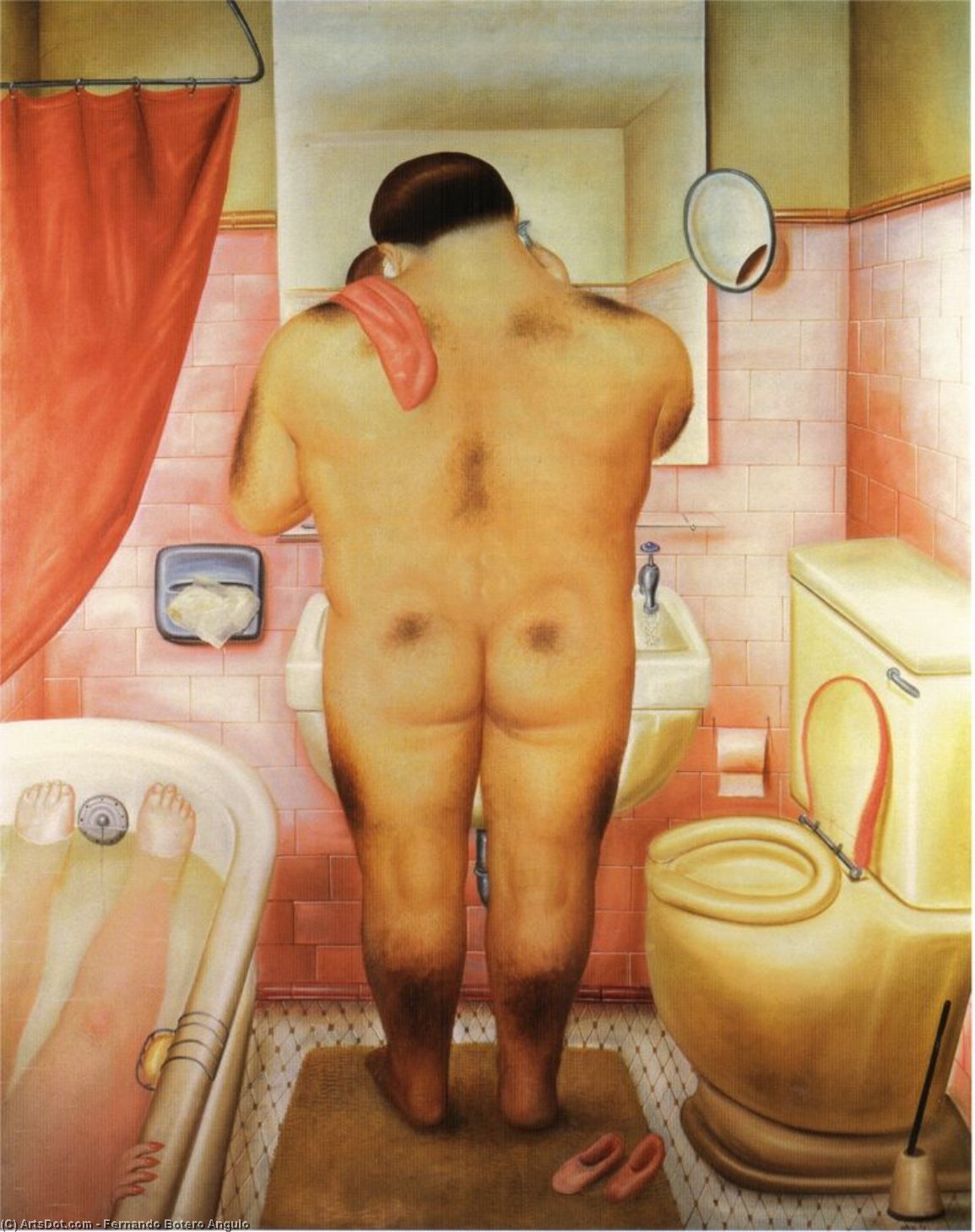 WikiOO.org - Encyclopedia of Fine Arts - Malba, Artwork Fernando Botero Angulo - hommage à Bonnard